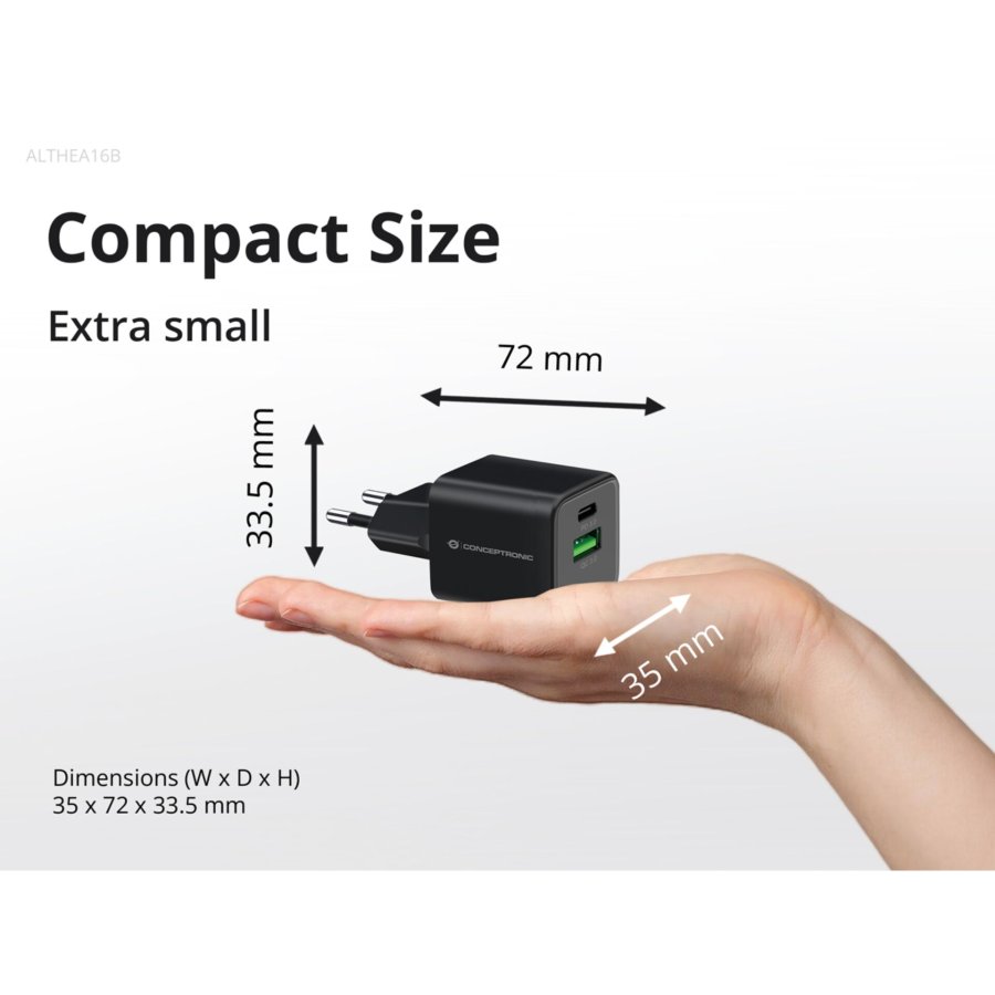 Conceptronic ALTHEA16B 2-Port 33W GaN USB PD Charger #7