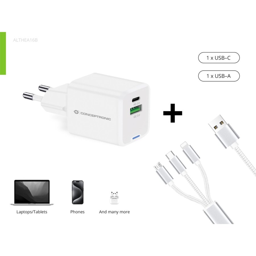 Conceptronic ALTHEA16W 2-Port 33W GaN USB PD Charger #3