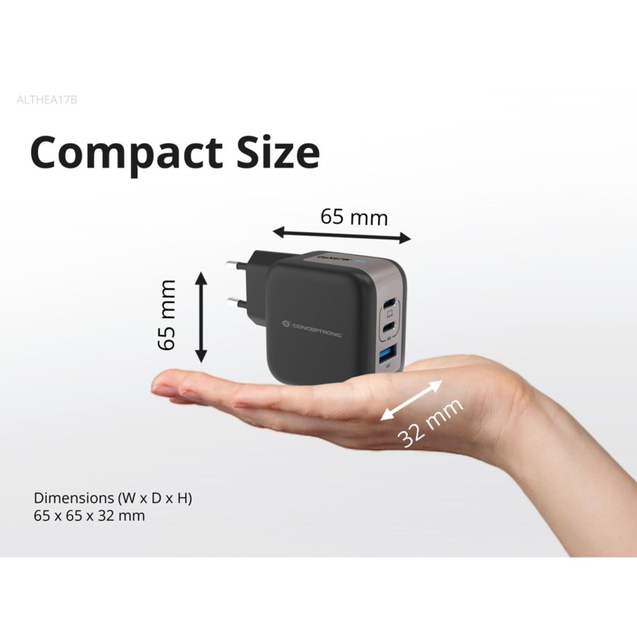 Conceptronic ALTHEA17B 3-Port 67W GaN USB PD Charger #6
