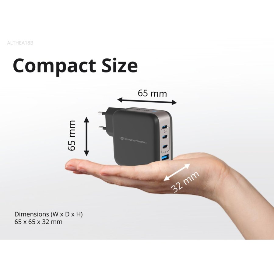 Conceptronic ALTHEA18B 4-Port 100W GaN USB PD Charger #7