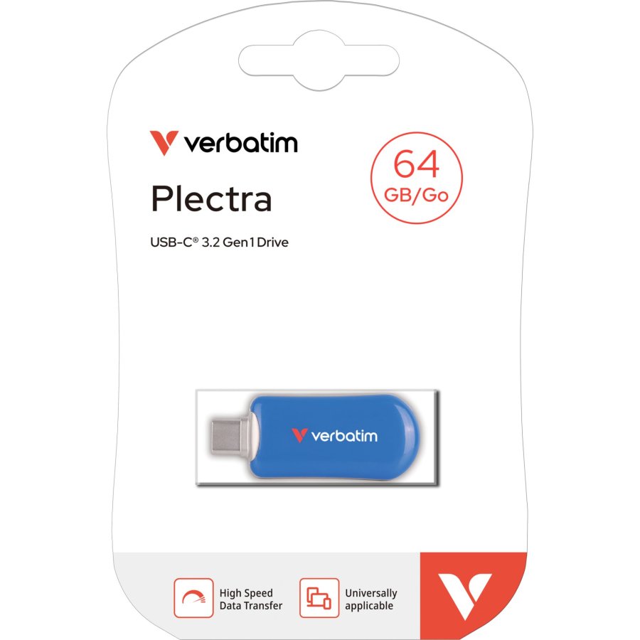 Verbatim Plectra Blue       64GB USB-C Flash Drive          30232 #3