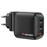 Verbatim Mini GaN Charger 100W 3Port US/EU/UK ADP         32230 #1