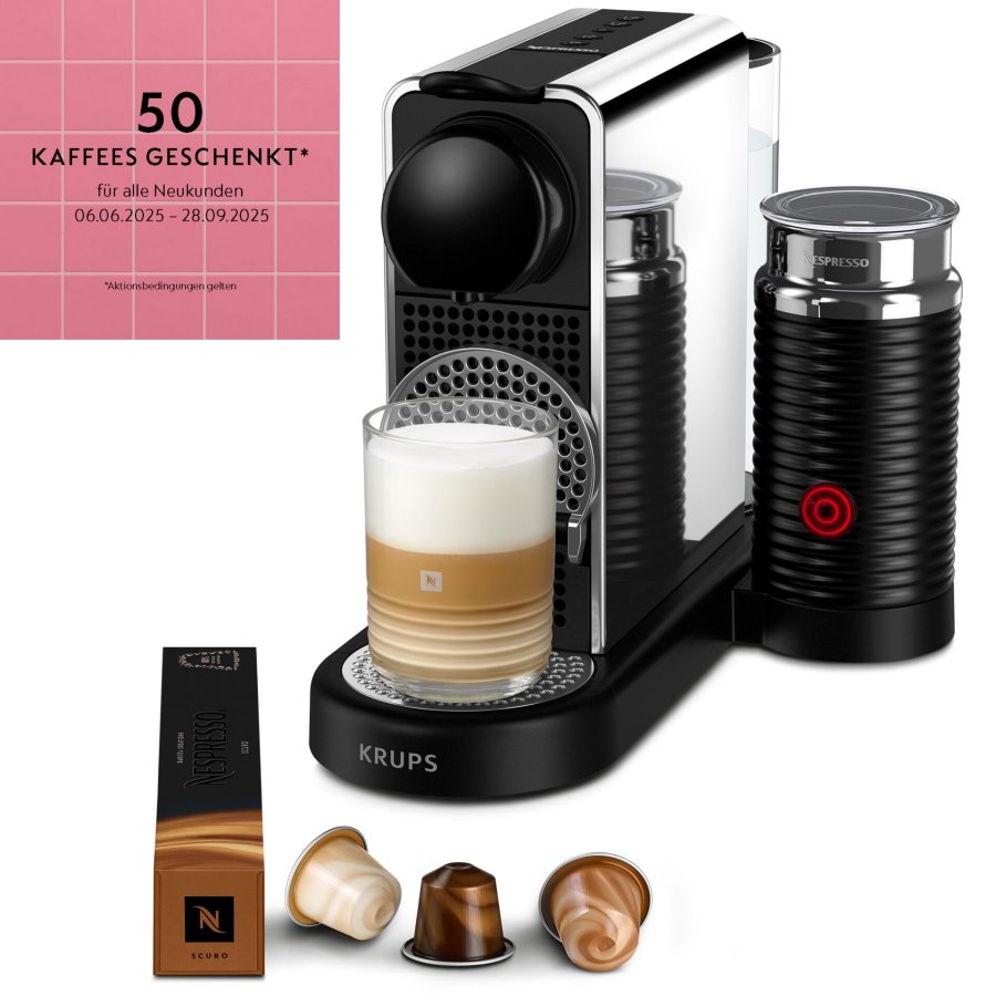 KRUPS Nespresso Citiz Platinum & Milk XN630D 1L kapselkaffemaskine #1