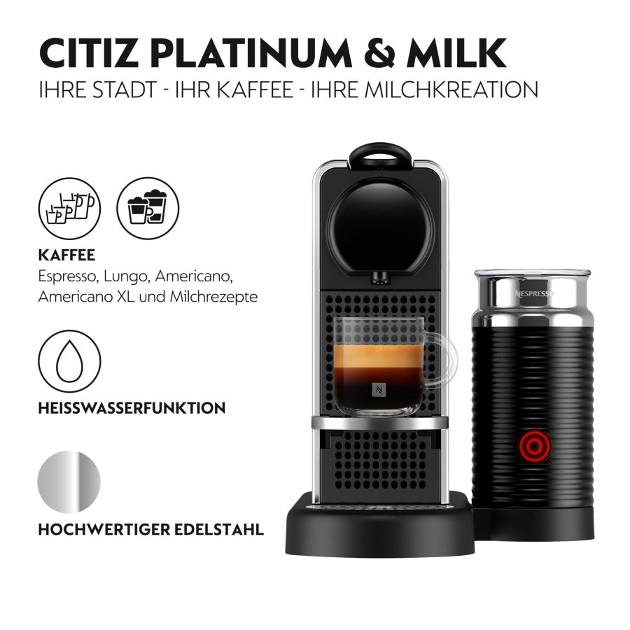 KRUPS Nespresso Citiz Platinum & Milk XN630D 1L kapselkaffemaskine #2