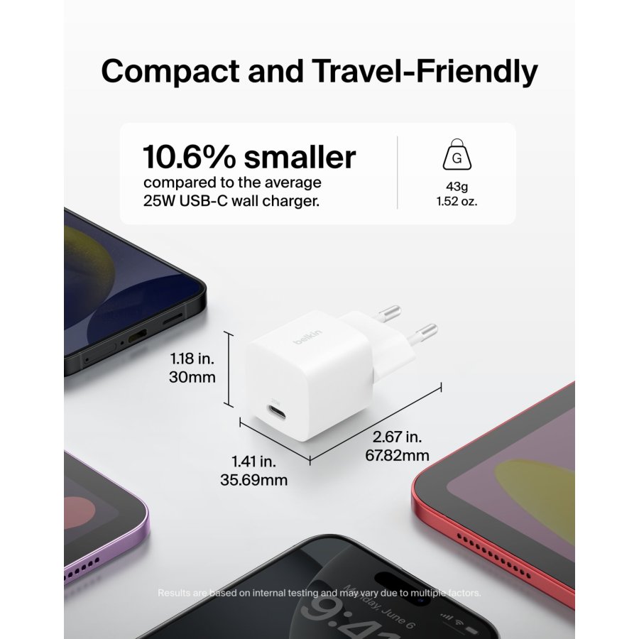 Belkin BOOST Charge 25W USB-C Ladegerät PD weiß     WCA012kqWH #11
