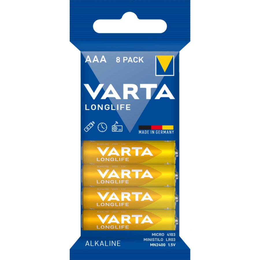 1x8 Varta Longlife AAA LR 3 Bulk Pack #1