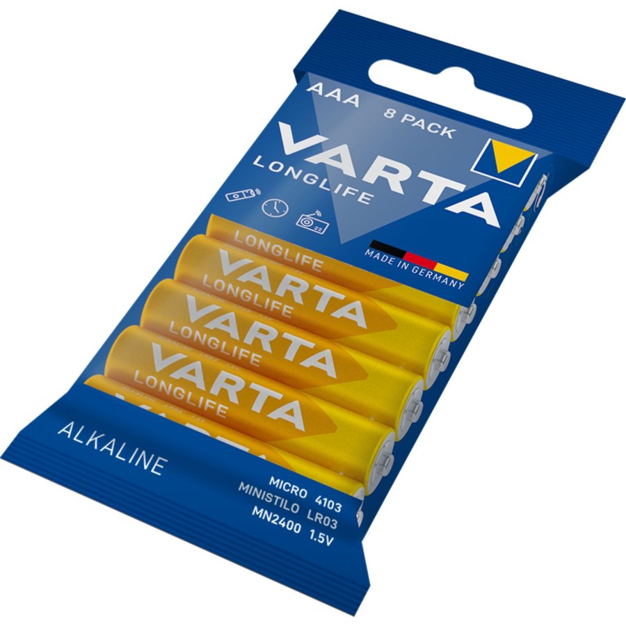 1x8 Varta Longlife AAA LR 3 Bulk Pack #3
