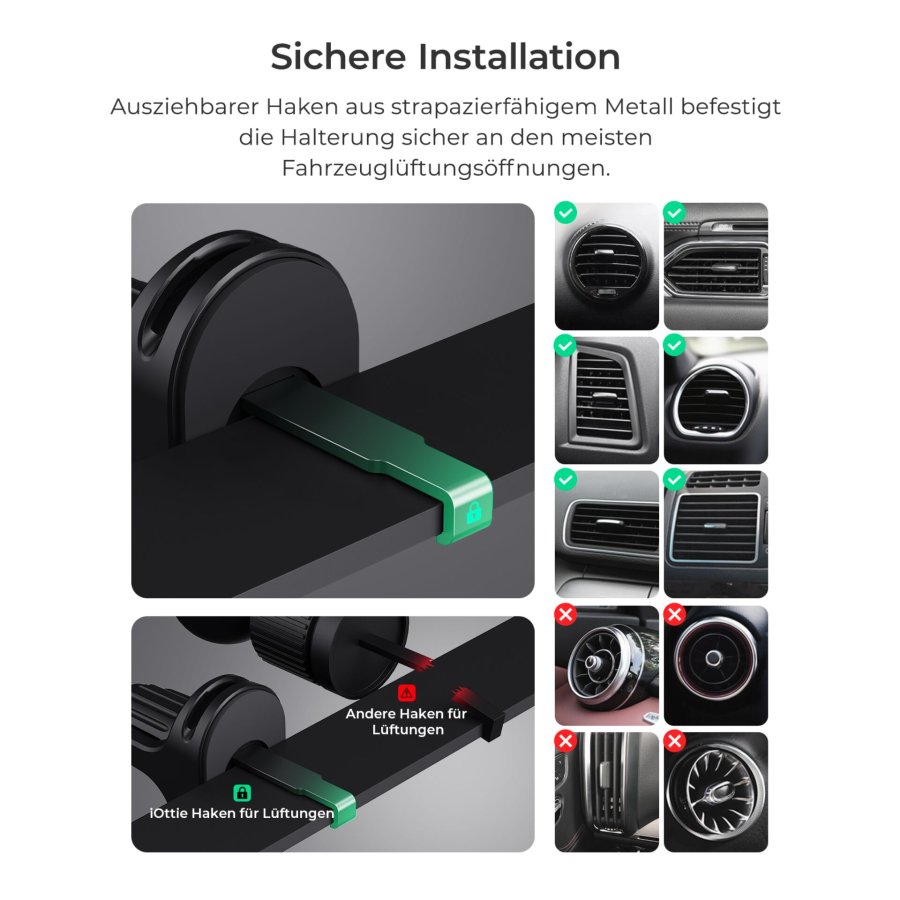 iOttie iTap 3 MagSafe Air Vent Mount with Magnetic Ring Adapter #2