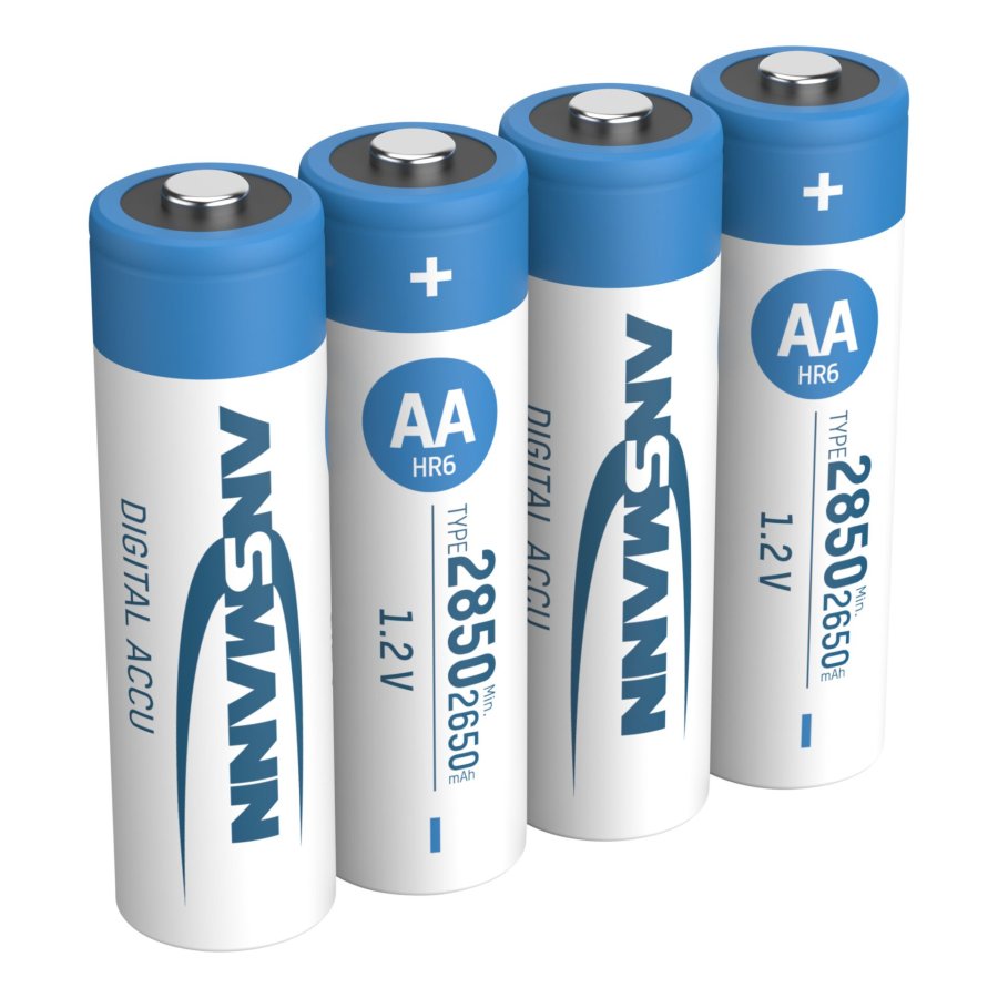1x4 Ansmann NiMH rech. battery 2850 Mignon AA 2650 mAh DIGITAL #2