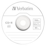 1x10 Verbatim CD-R 80 700MB 52x Data Life Slim Case #2