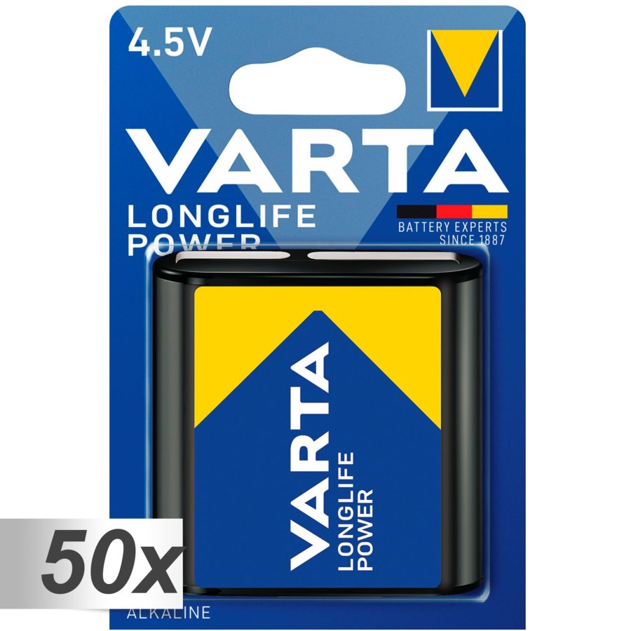 50x1 Varta Longlife Power 3 LR 12 4,5V-Block   VPE Masterkarton #1