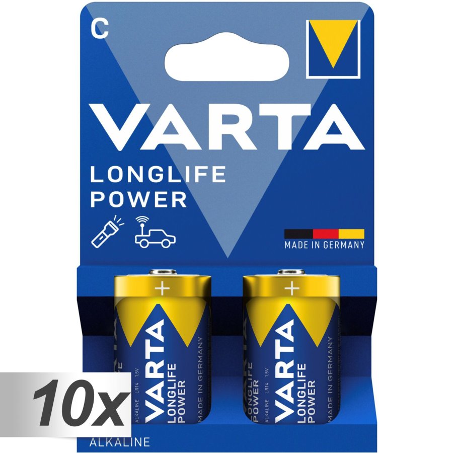 10x2 Varta Longlife Power Baby C LR 14            VPE Innenkarton #1