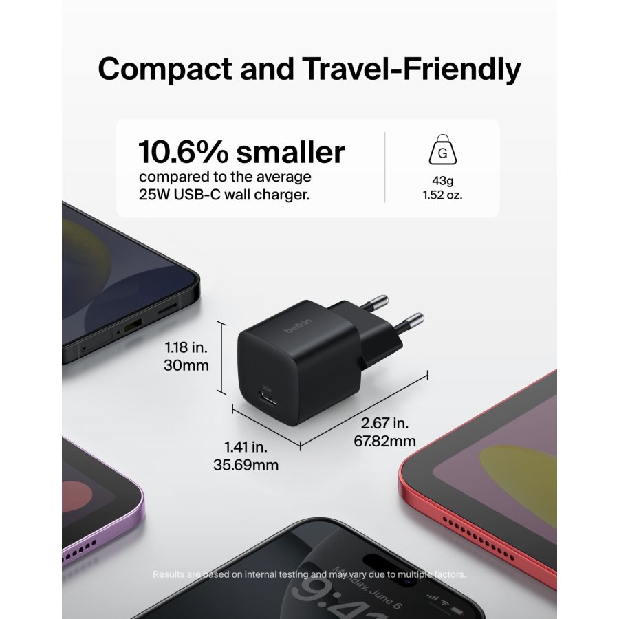 Belkin BOOST Charge 25W USB-C sw Lad.PD/PPS 1m K. WCA012kq1MBK-B6 #11