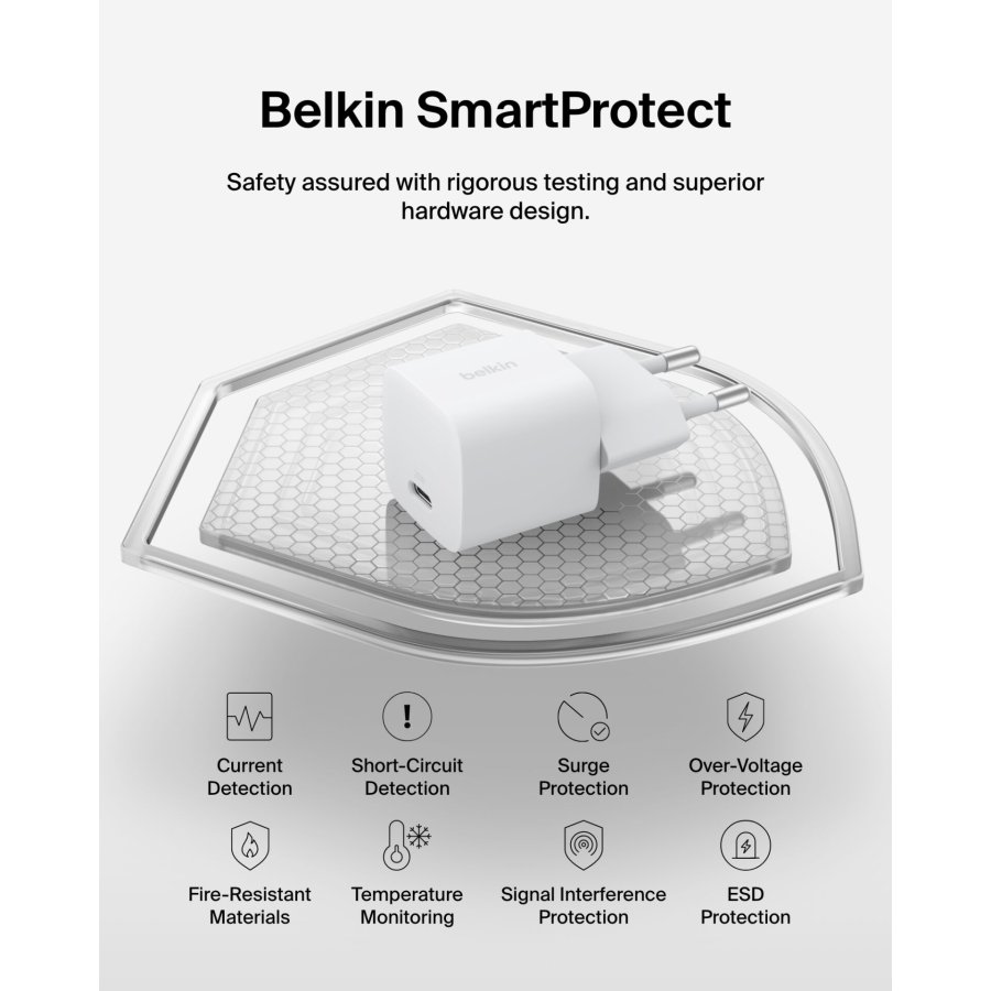 Belkin BOOST Charge 25W USB-C ws Lad.PD/PPS 1m K. WCA012kq1MWH-B6 #9