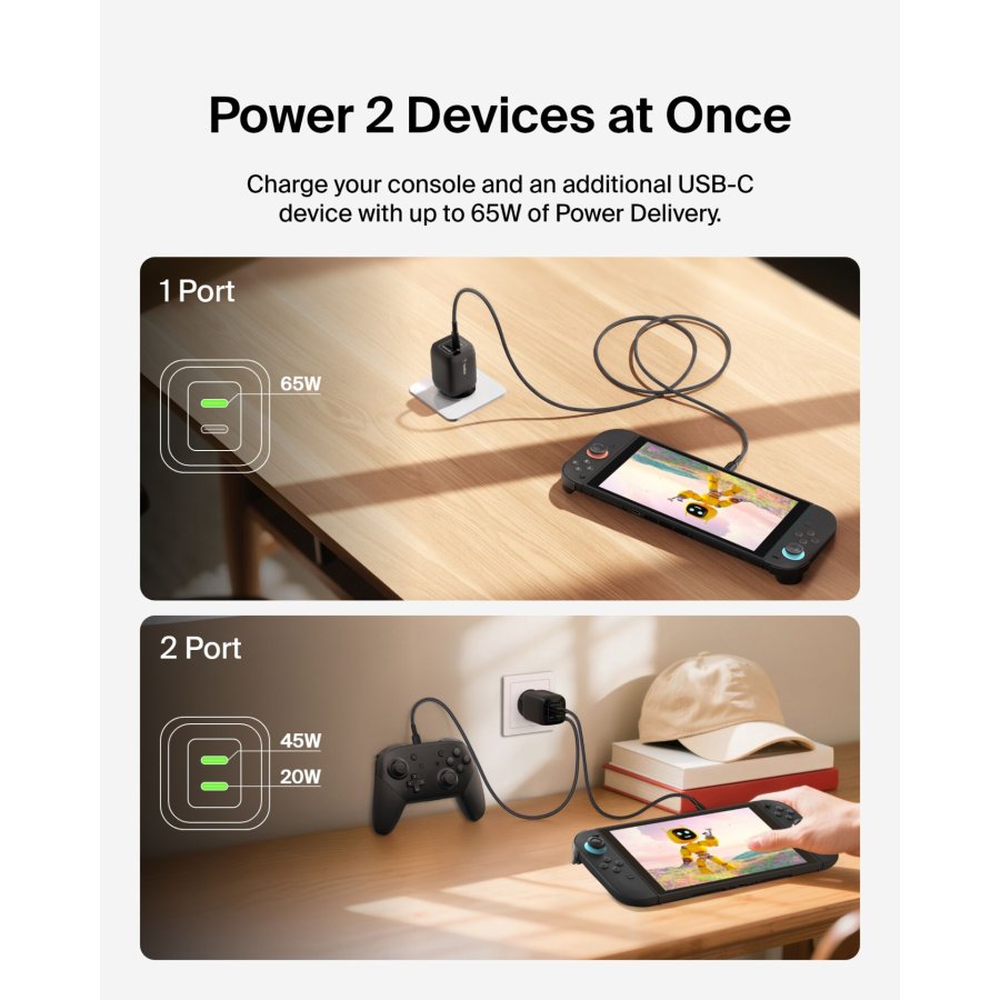 Belkin Gaming USB-C Ladegerät 65 Watt, GaN schwarz  ENA007kqBK #7