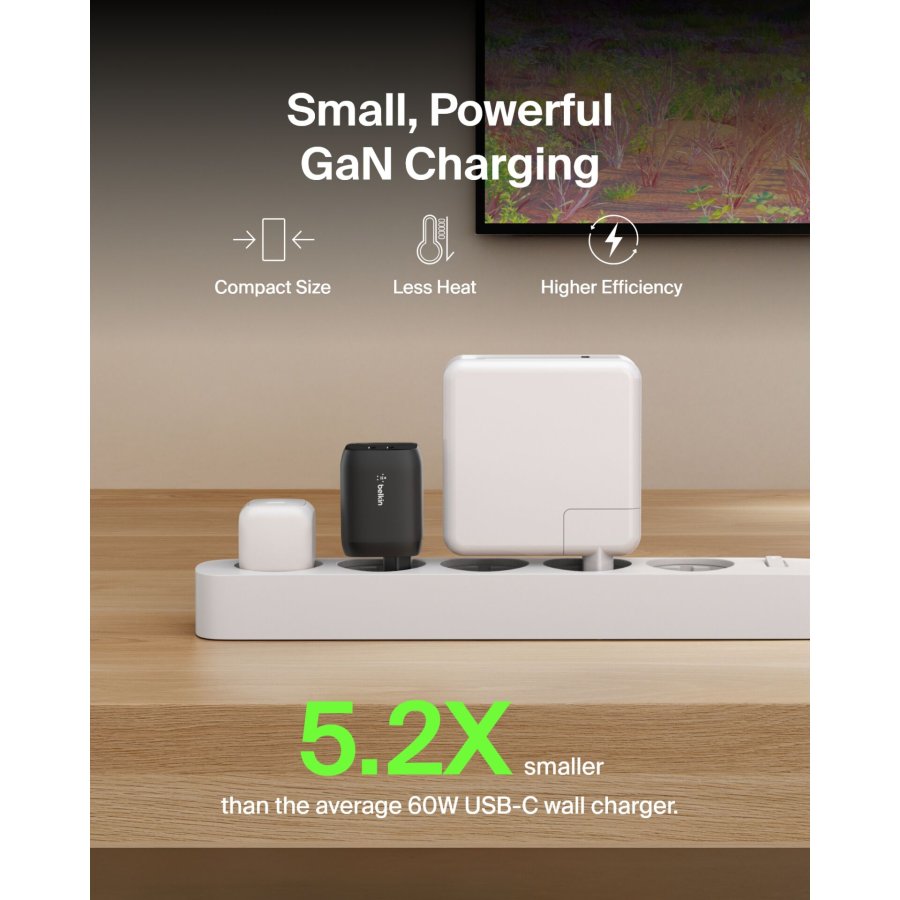 Belkin Gaming USB-C Ladegerät 65 Watt, GaN schwarz  ENA007kqBK #8