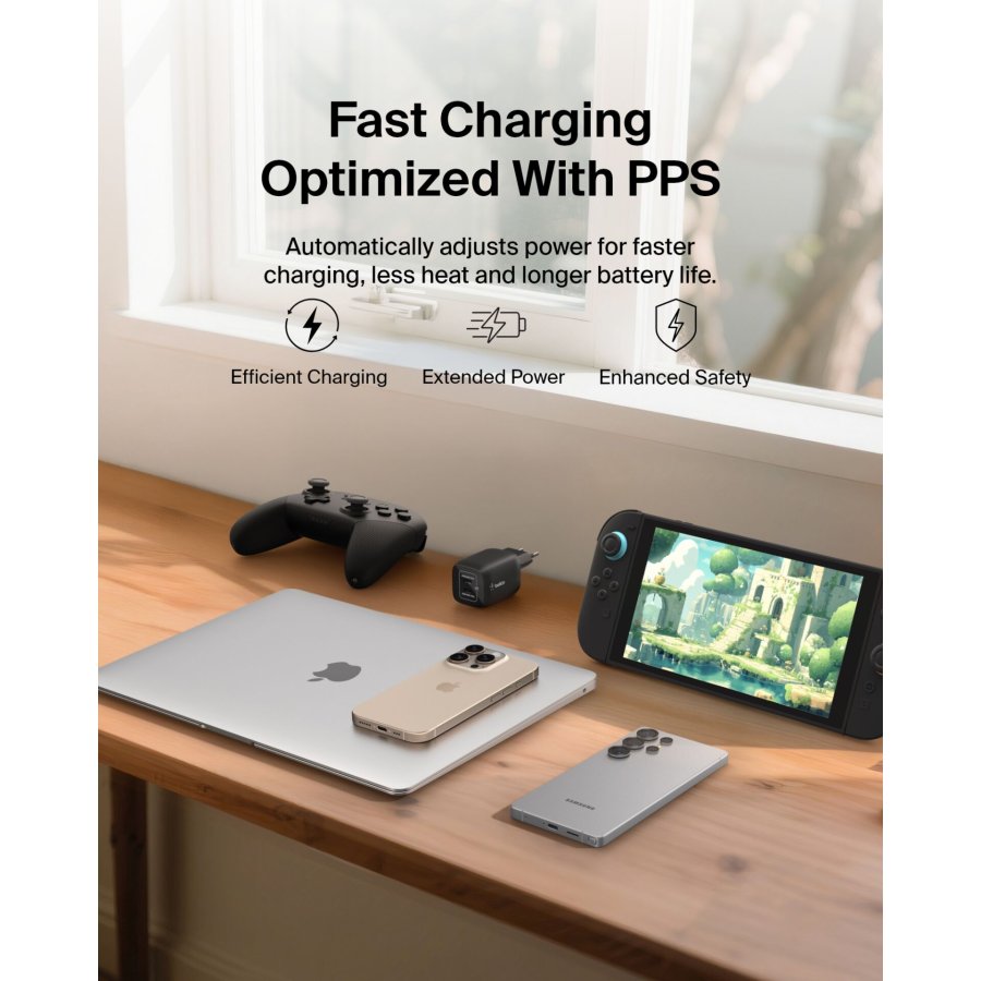 Belkin Gaming USB-C Ladegerät 65 Watt, GaN schwarz  ENA007kqBK #10