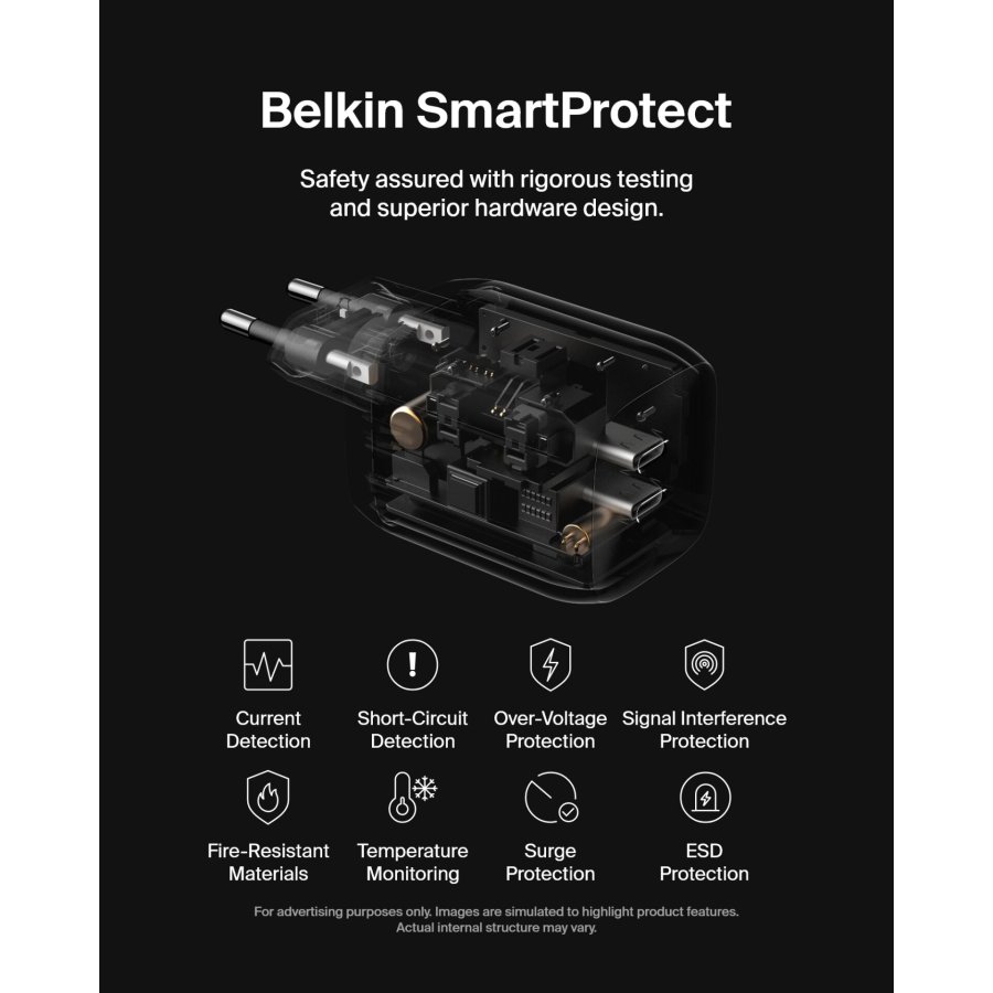 Belkin Gaming USB-C Ladegerät 65 Watt, GaN schwarz  ENA007kqBK #11