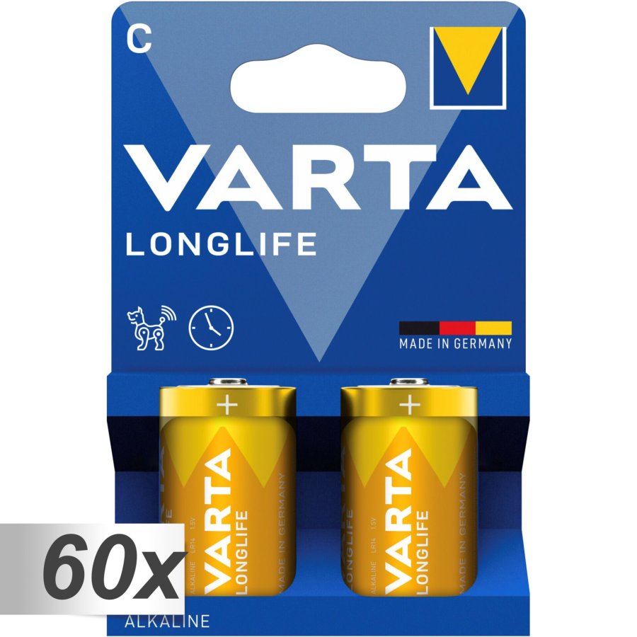 60x2 Varta Longlife Baby C LR 14 #1