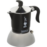 Italiensk Kaffekande Bialetti FIAMMETTA Sort Rustfrit stl 2 Skodelice #1