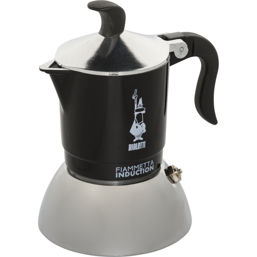 Italiensk Kaffekande Bialetti FIAMMETTA Sort Rustfrit stl 2 Skodelice #1