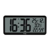 TFA 60.4525.01   schwarz Digitale Funkuhr mit Raumklima #2