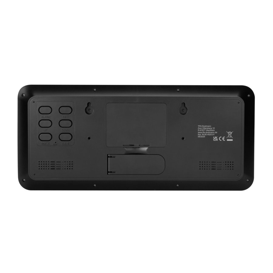 TFA 60.4525.01   schwarz Digitale Funkuhr mit Raumklima #4