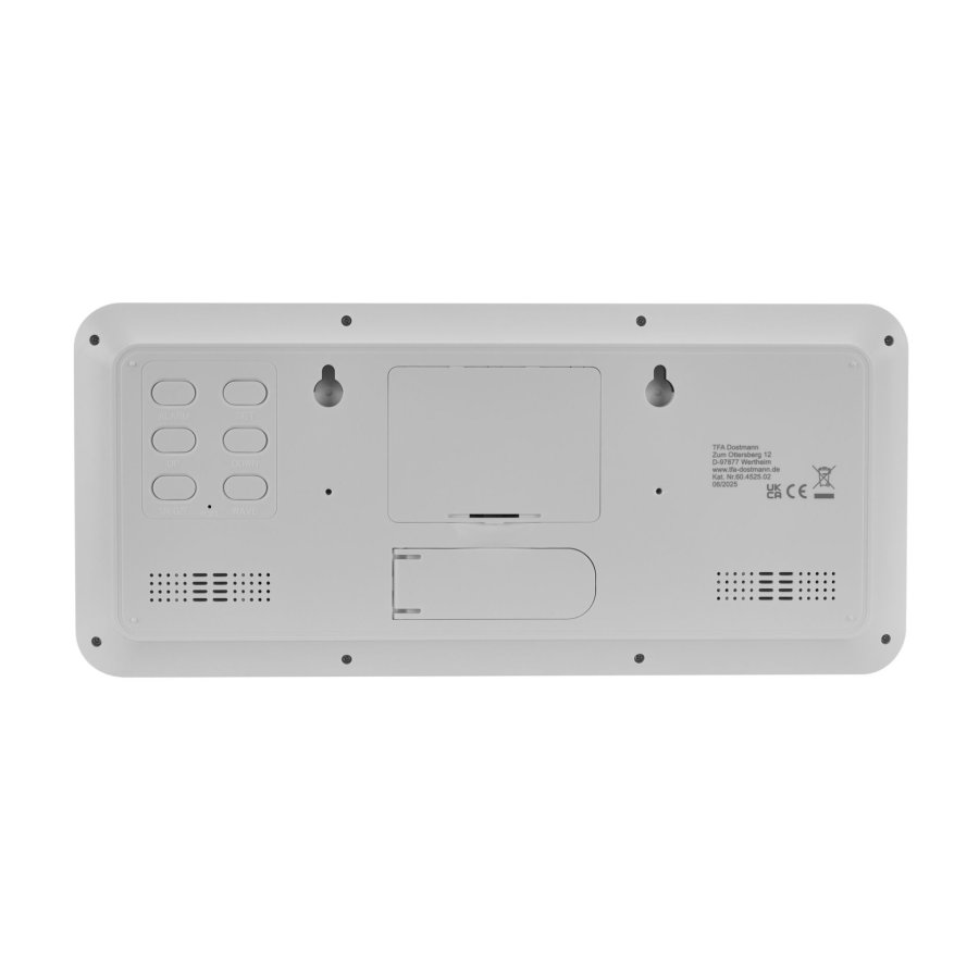 TFA 60.4525.02   weiß Digitale Funkuhr mit Raumklima #4