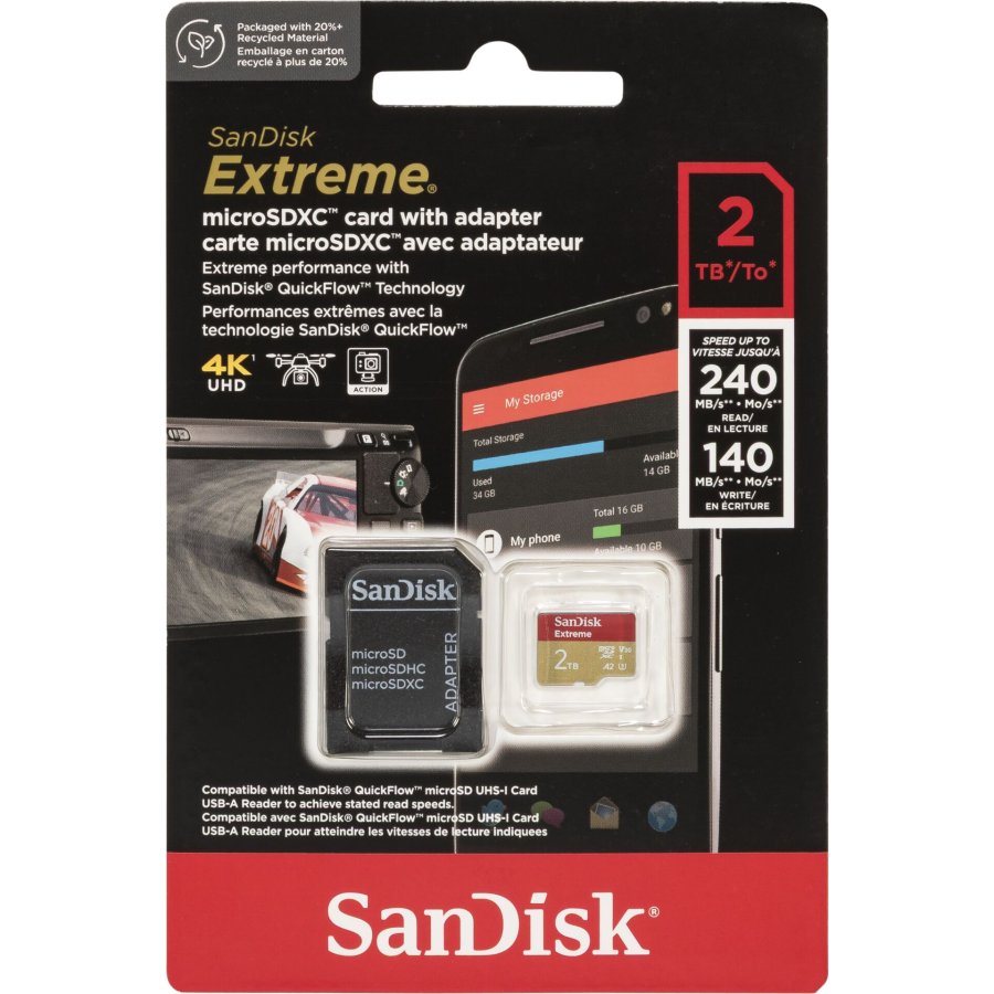SanDisk microSDXC            2TB Extreme A2 C10 V30 UHS-I U3 #1