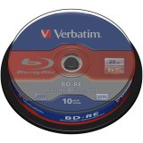 1x10 Verbatim BD-RE Blu-Ray 25GB 2x Speed, Cakebox #1
