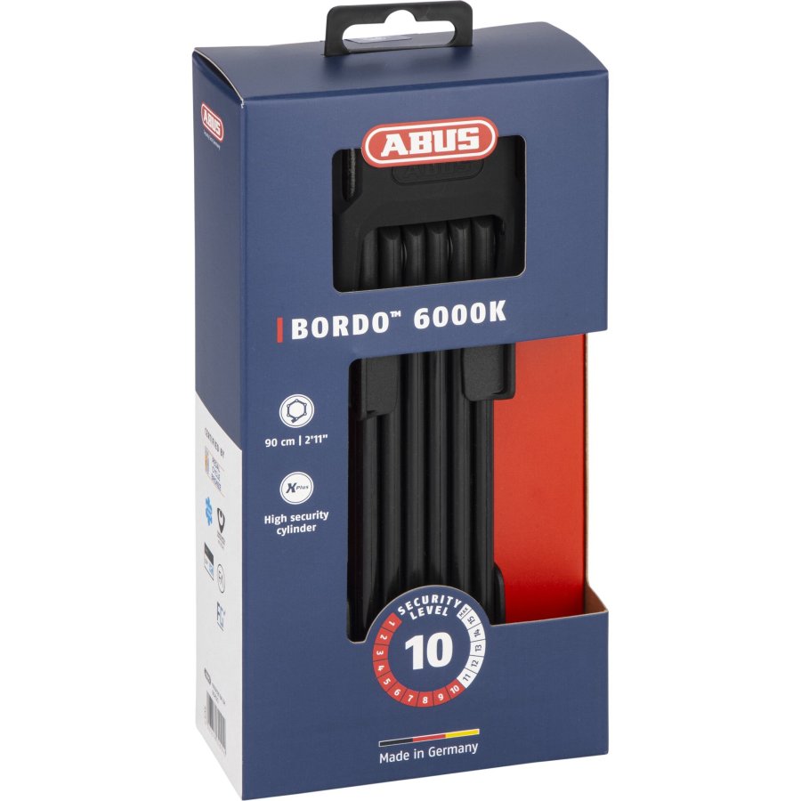 Abus Bordo 6000K 90 BK SH Folding Lock #5