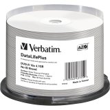 1x50 Verbatim DVD-R 4,7GB 16x white wide thermal  print. NO-ID #1