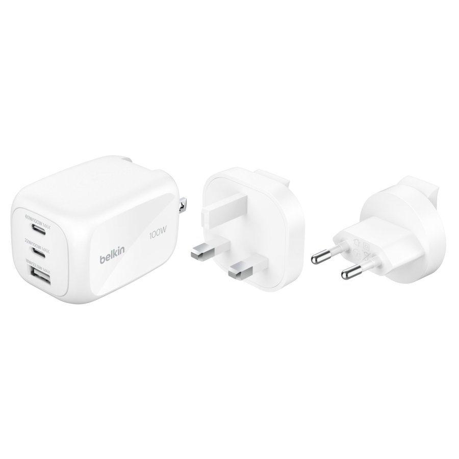 Belkin BOOST Charge 100W USB-C Ladegerät 2xUSB-C/1xA WCH016hqWH #1