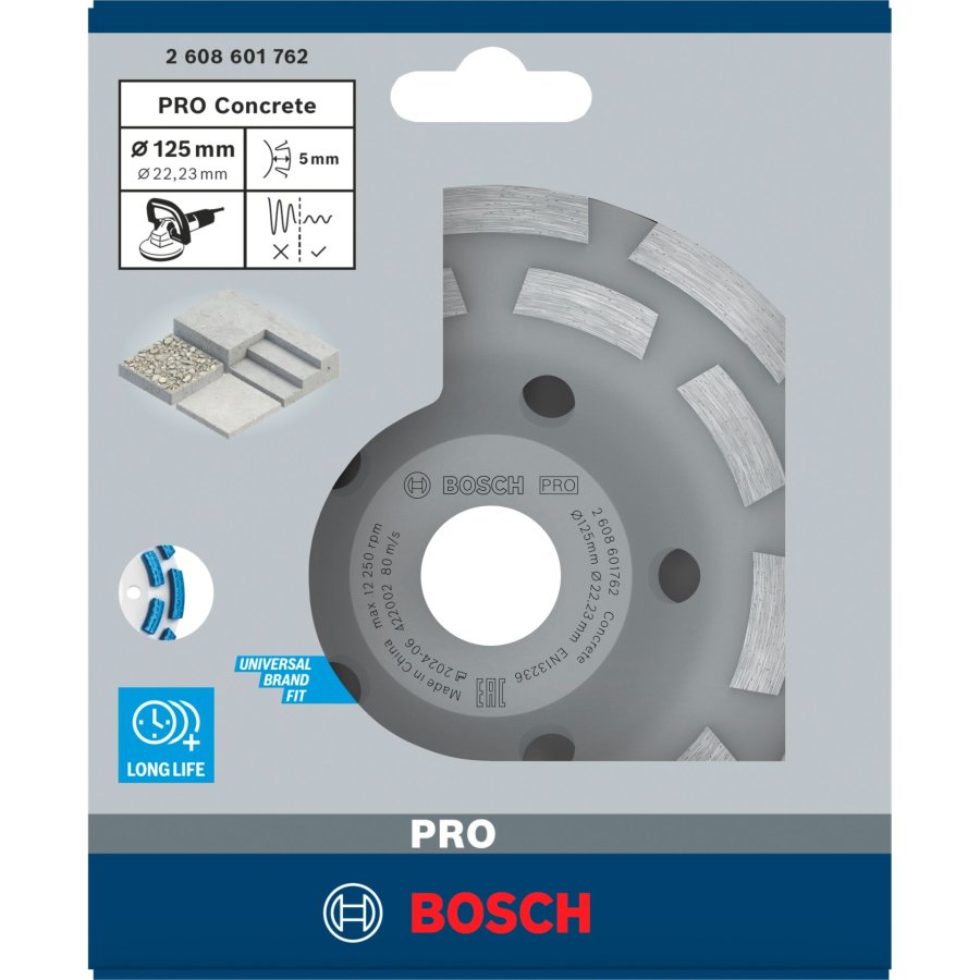 Bosch PRO Beton Topfscheibe,50x 125,22,23m #3