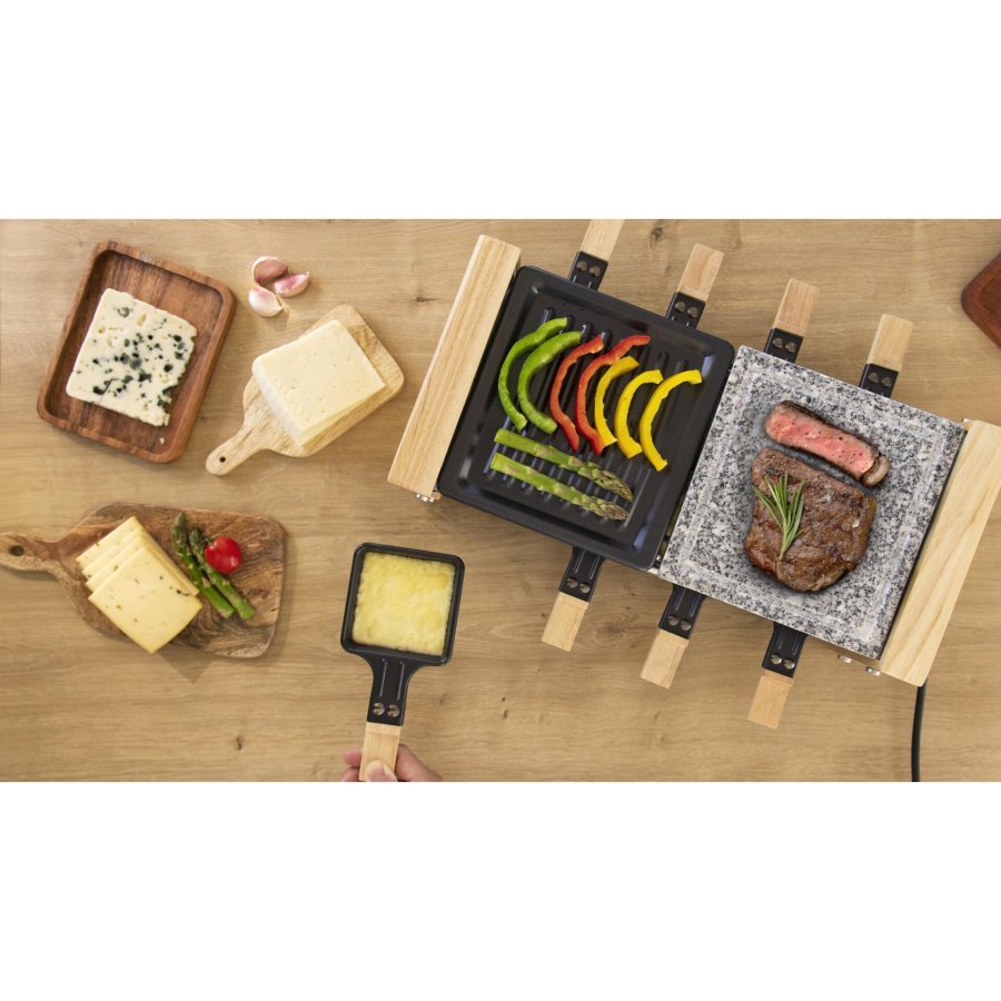 CECOTEC Cheese&Grill 8400 Wood Mixgrill Raclette #4