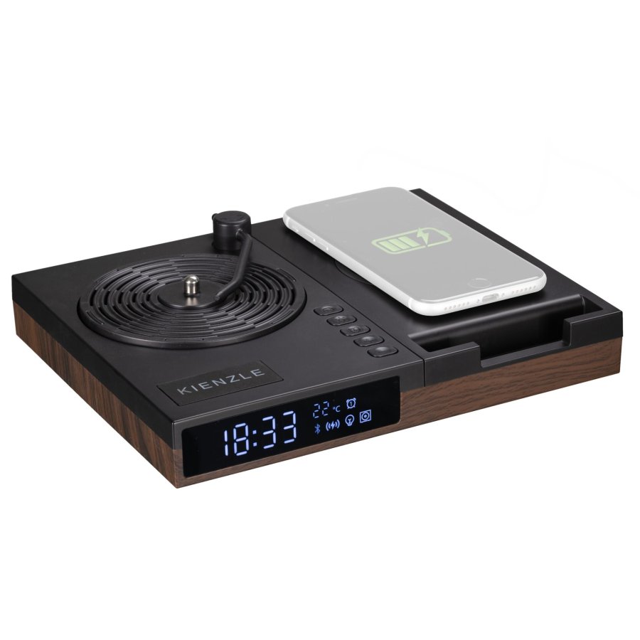 KIENZLE Alarm Clock wireless charging station BT Speaker #6