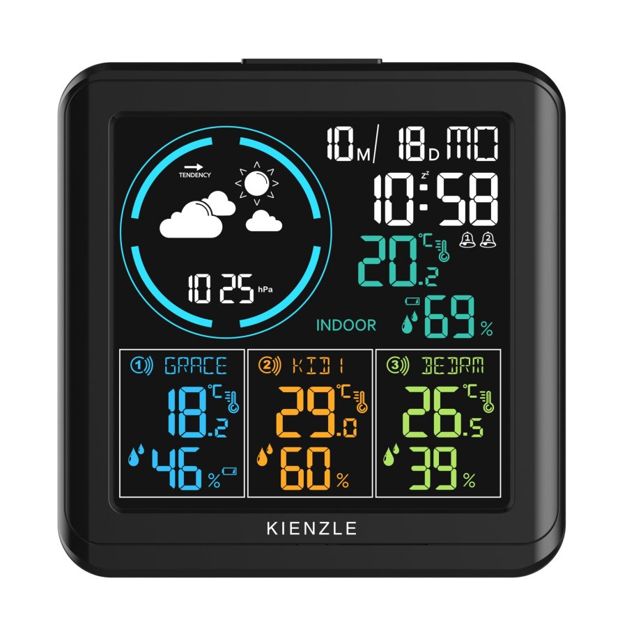KIENZLE Radio DCF Weather Station with 3 outdoor sensors #4