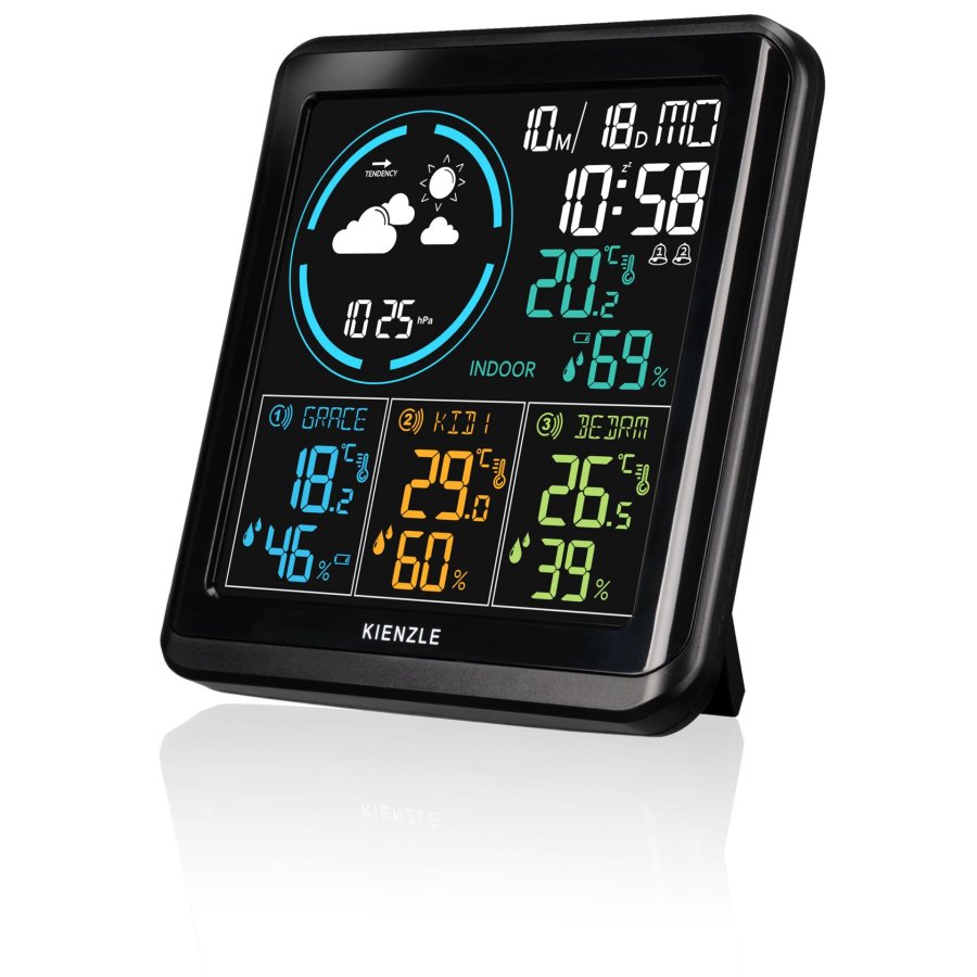 KIENZLE Radio DCF Weather Station with 3 outdoor sensors #5