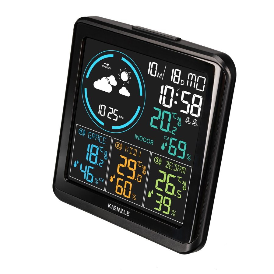 KIENZLE Radio DCF Weather Station with 3 outdoor sensors #6