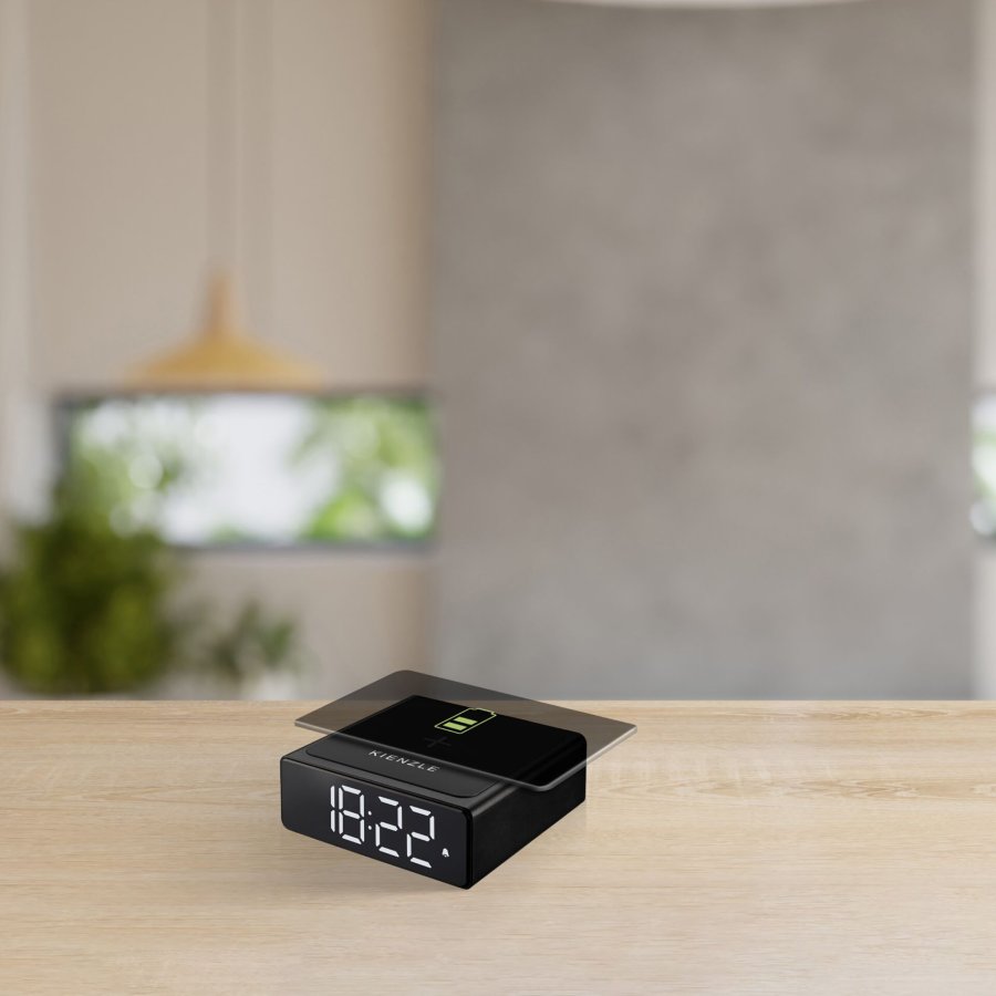 KIENZLE Digital Alarm Clock with wireless charging station #6