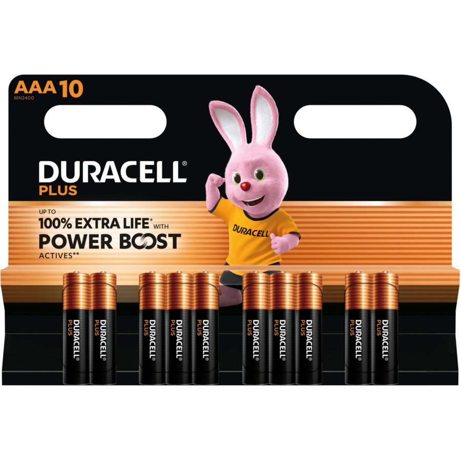 1x10 Duracell Plus Power Boost Micro MN2400 AAA LR03 1,5V #1