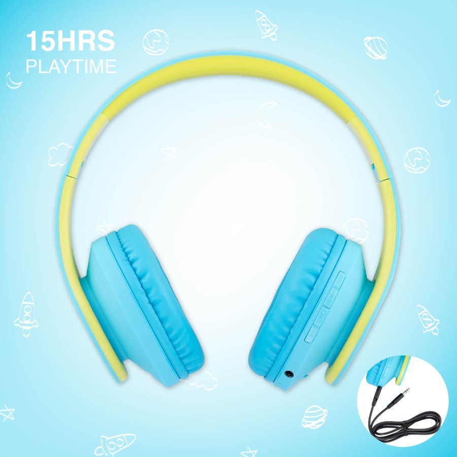 PowerLocus P2 Kids Headphones blue/green #4