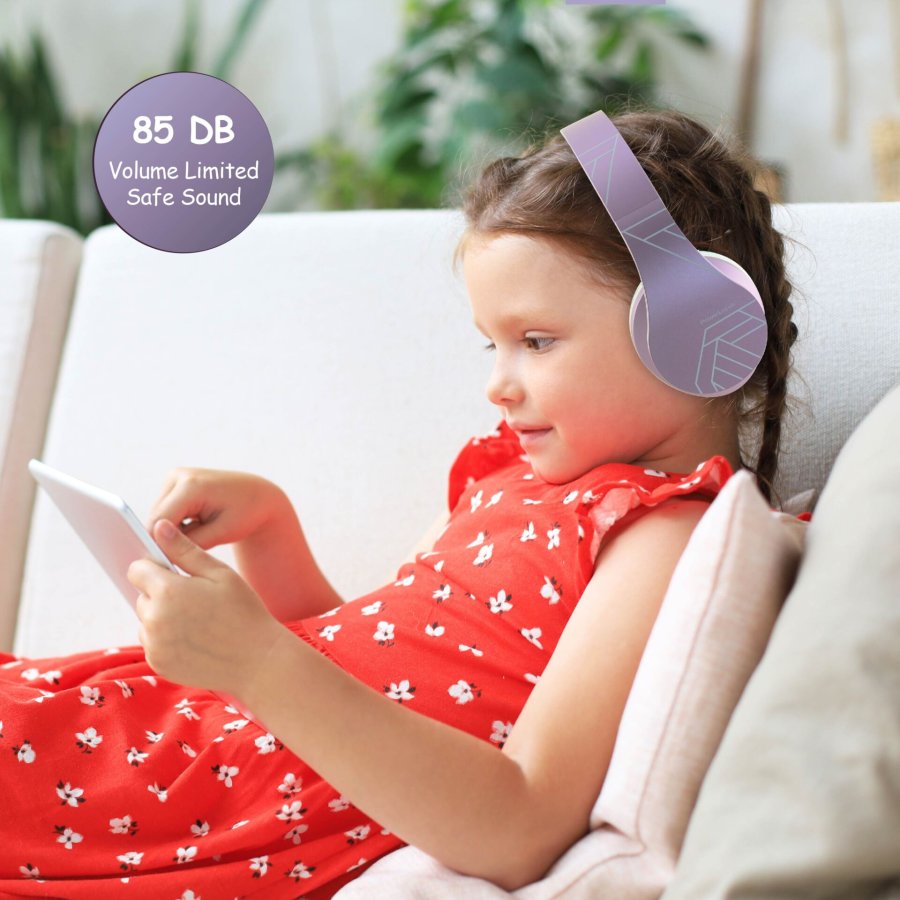 PowerLocus P2 Kids Headphones purple/white #5