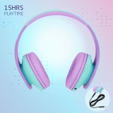 PowerLocus P2 Kids Headphones turquoise/purple #3