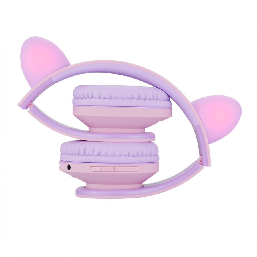 PowerLocus P2 Kids Headphones purple/pink with Ears #4