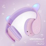 PowerLocus P2 Kids Headphones purple/pink with Ears #12