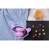 PowerLocus P2 Kids Headphones purple/pink with Ears #17