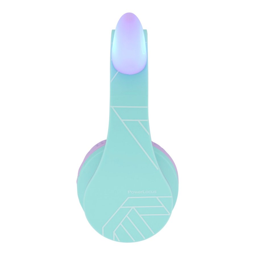 PowerLocus P2 Kids Headphones purple/turquoise with Ears #4