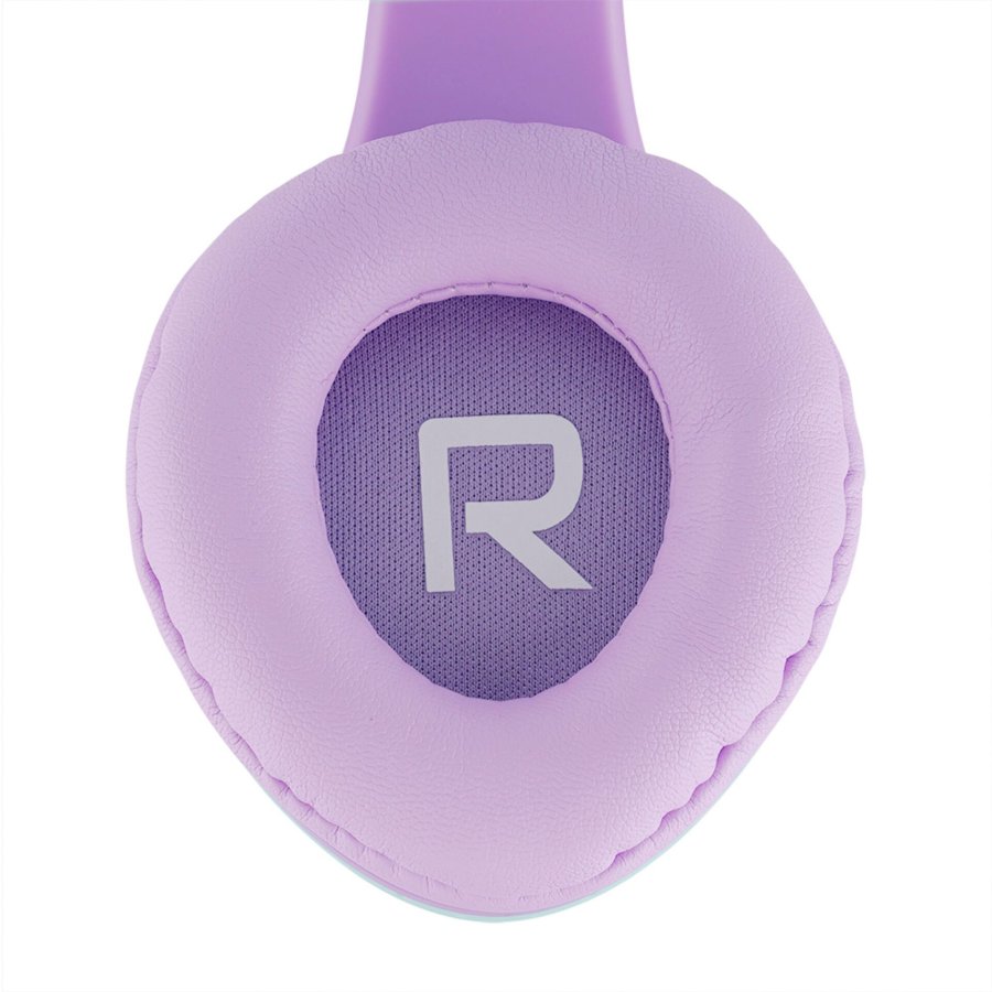 PowerLocus P2 Kids Headphones purple/turquoise with Ears #7