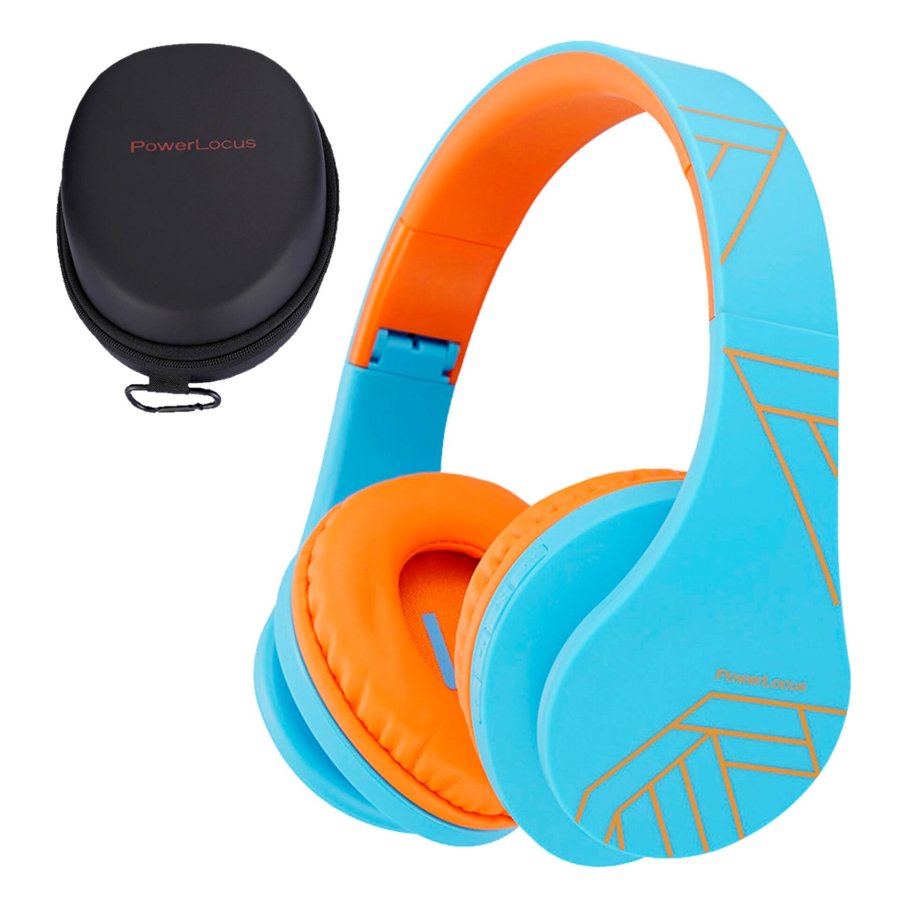 PowerLocus P2 Kids Headphones blue/orange #1